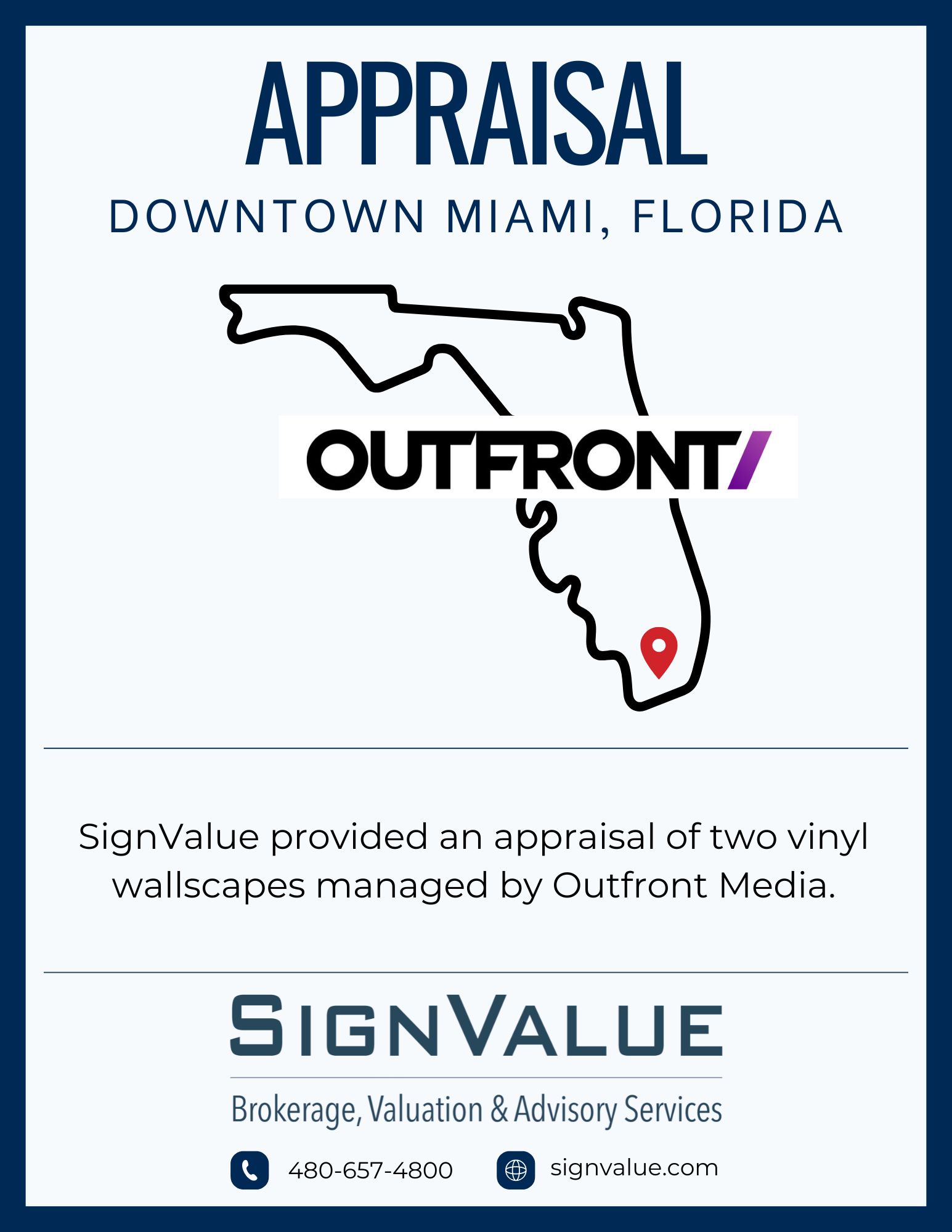 Appraisal of Two Vinyl Wallscapes in Downtown Miami