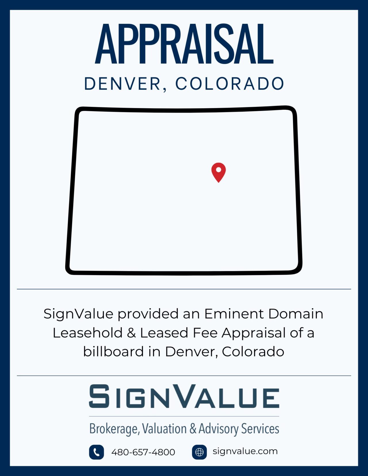 Eminent Domain Appraisal in Denver Colorado