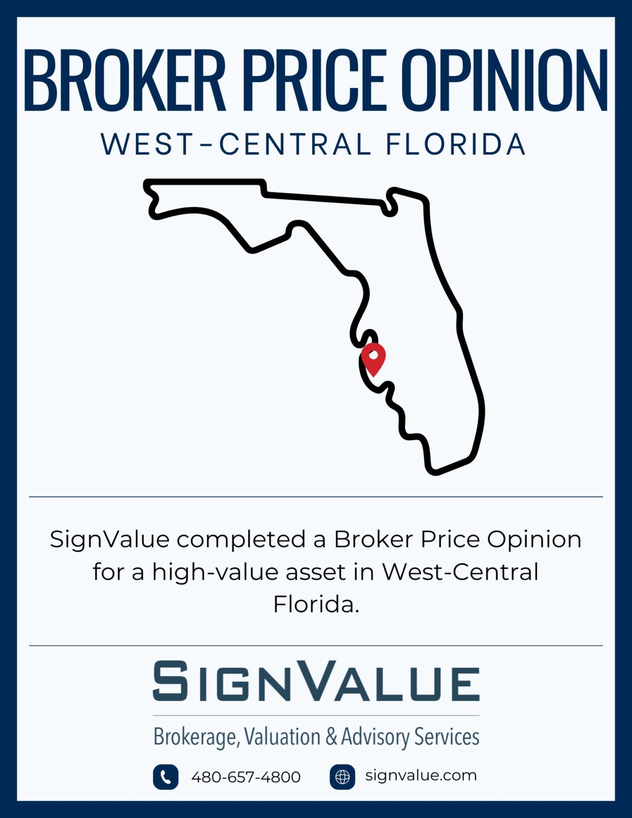 Broker Price Opinion – West-Central Florida