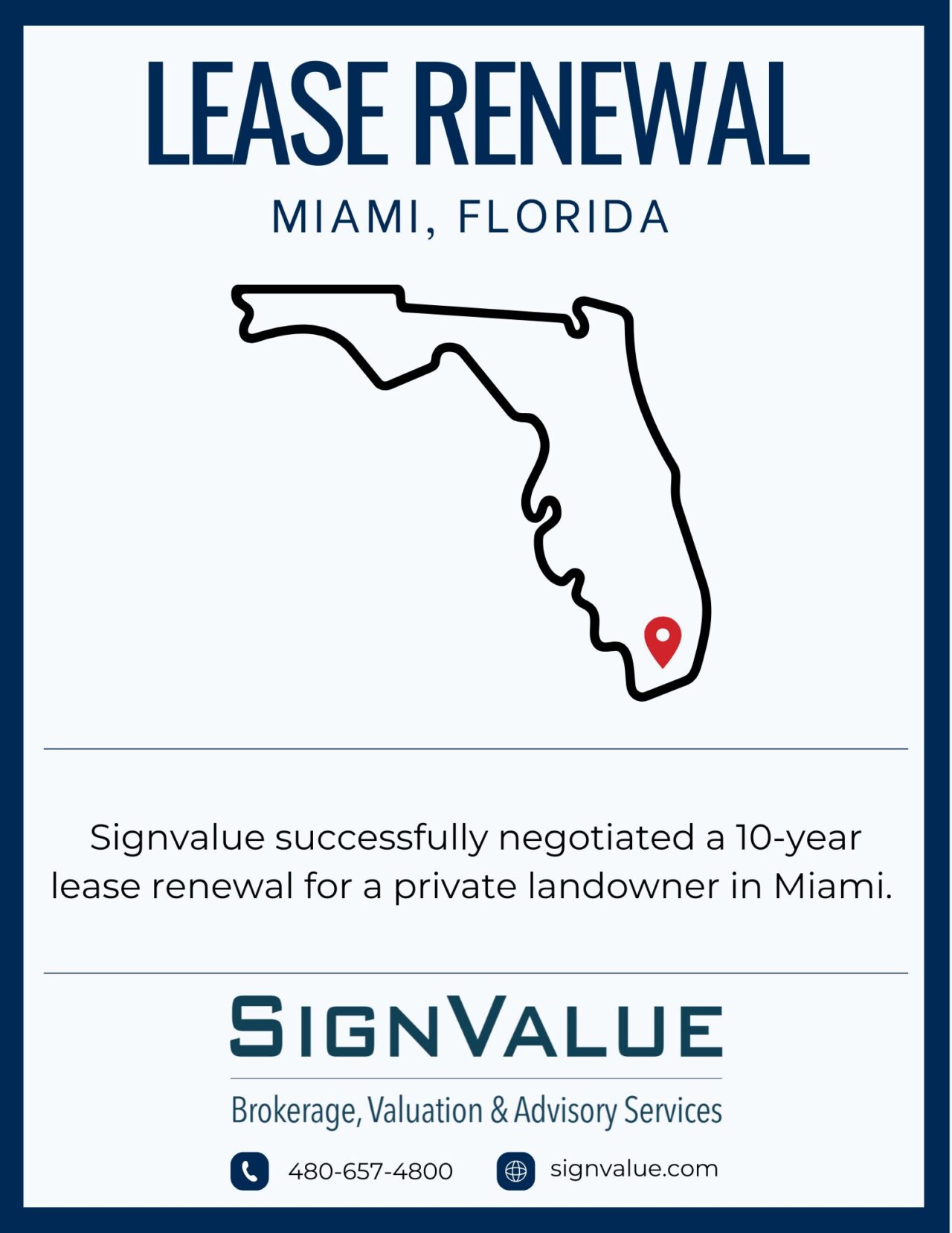 Lease Negotiation – Miami