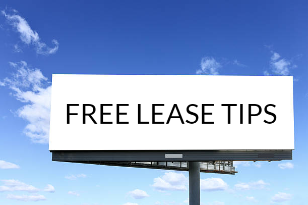 Free Lease Tips Graphic